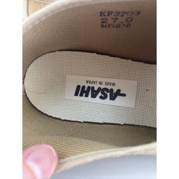 NEW Asahi Running Master Instep Twirler Dance Shoes Canvas, Tan, US 10 -Jpn 27EE - Picture 6 of 8